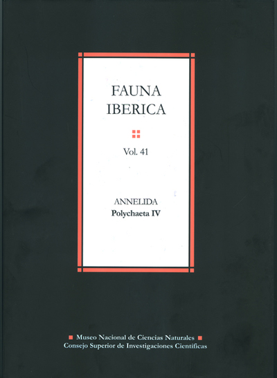 FAUNA IBERICA VOL 41. ANNELIDA: POLYCHAETA IV