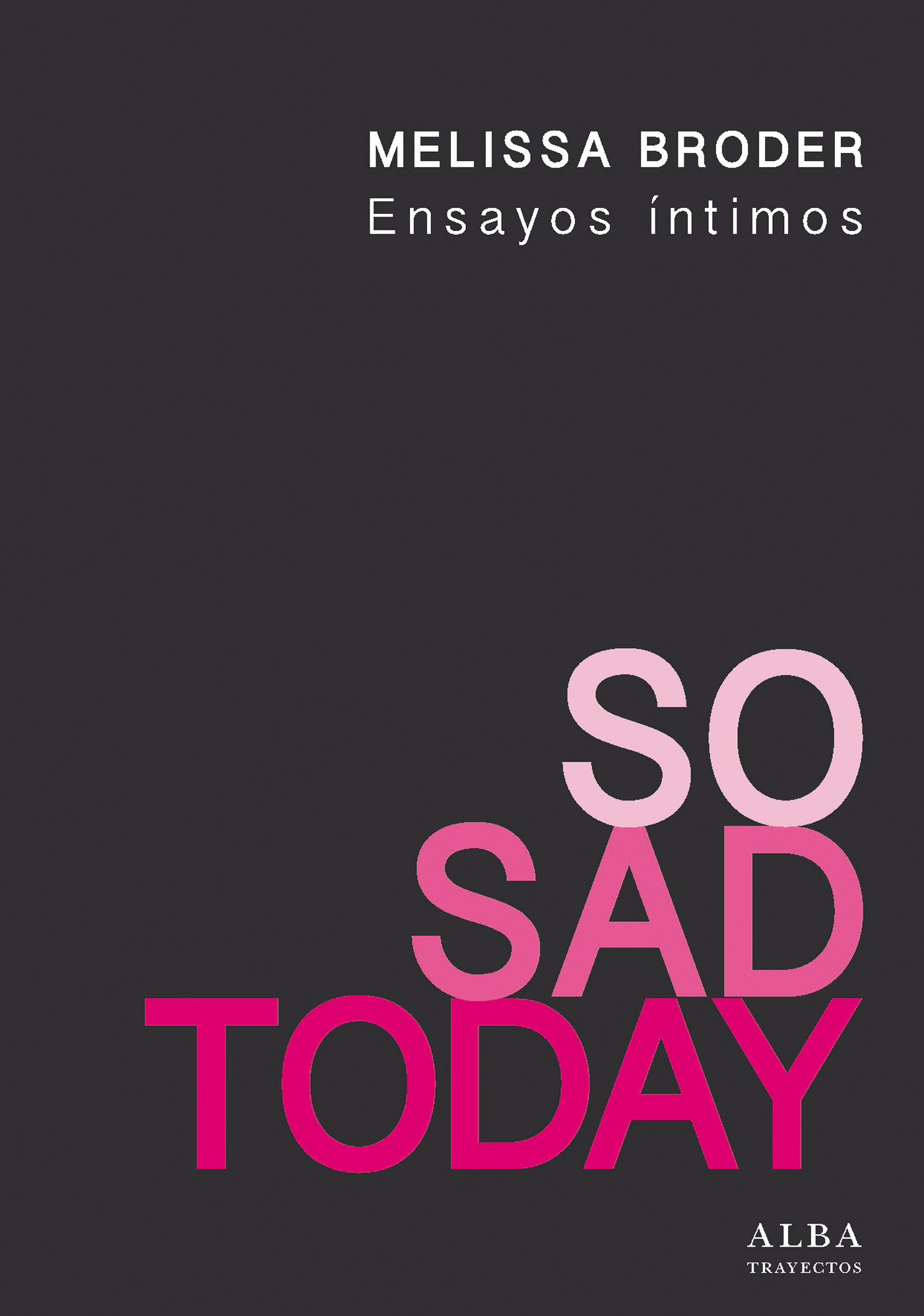 So Sad Today   «Ensayos íntimos»