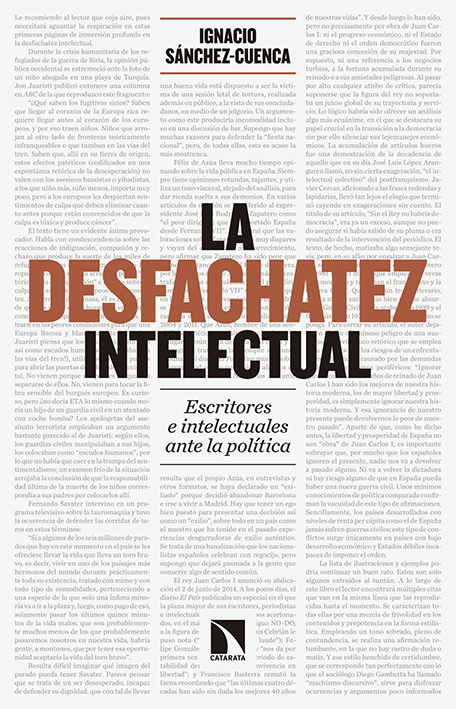 La desfachatez intelectual «Escritores e intelectuales ante la política»
