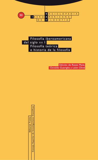 Filosofía iberoamericana del siglo XX «Vol. 33/1: Filosofía teórica e historia de la filosofía»