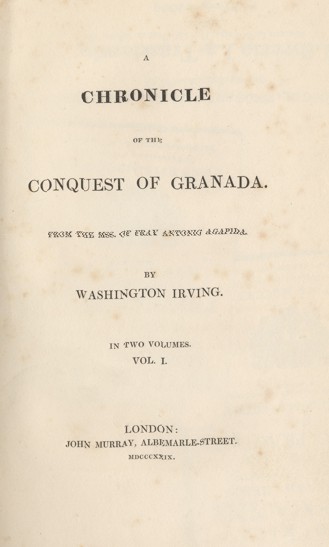 A CHRONICLE OF THE CONQUEST OF GRANADA