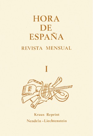 HORA DE ESPAÑA. Revista mensual. Números 1 al 23. Valencia, Enero 1937 - Barcelona, Noviembre 1938