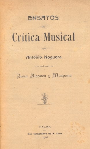 ENSAYOS DE CRÍTICA MUSICAL