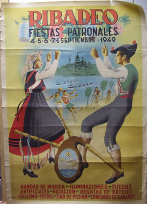 RIBADEO. FIESTAS PATRONALES. 4, 5, 6, 7 SEPTIEMBRE DE 1949