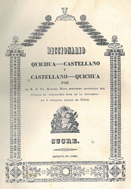 DICCIONARIO QUICHUA-CASTELLANO Y CASTELLANO QUICHUA