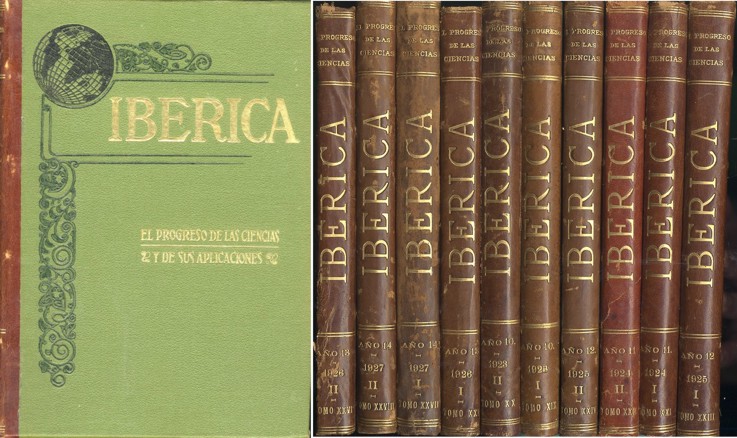 IBÉRICA. El progreso de las ciencias y sus aplicaciones. (AÑOS 1923 - 1924 - 1925 - 1926 - 1927 encu