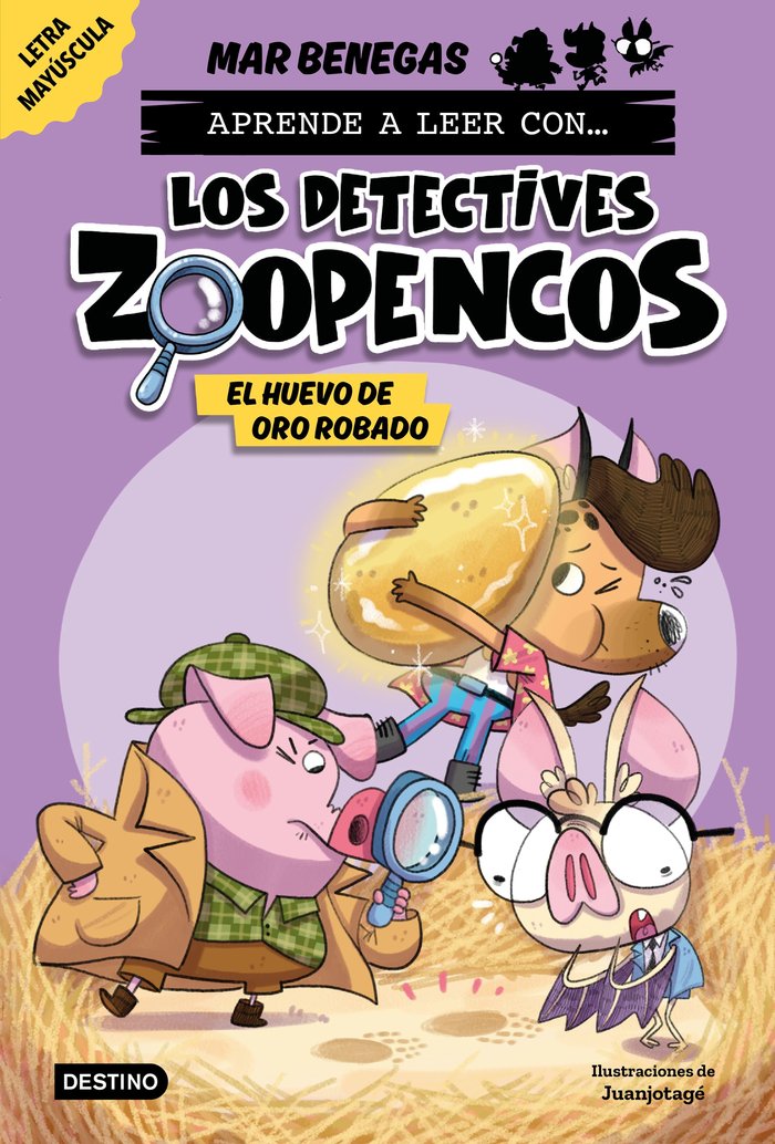 Aprender a leer con... Los Detectives Zoopencos 2. El huevo de oro robado   «En letra MAYÚSCULA para aprender a leer (libros para niños a partir de 5 años). Elige tu propia historia» (9788408278467)