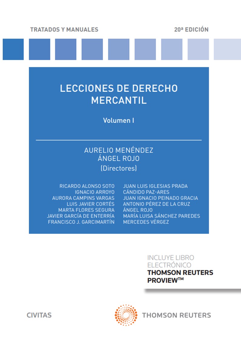 Lecciones de Derecho Mercantil Volumen I (Papel + e-book) (9788411255264)