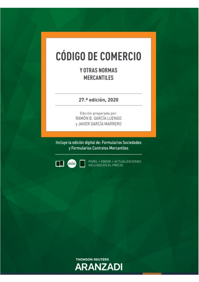Código de Comercio y otras Normas Mercantiles 27ª Ed. 2020