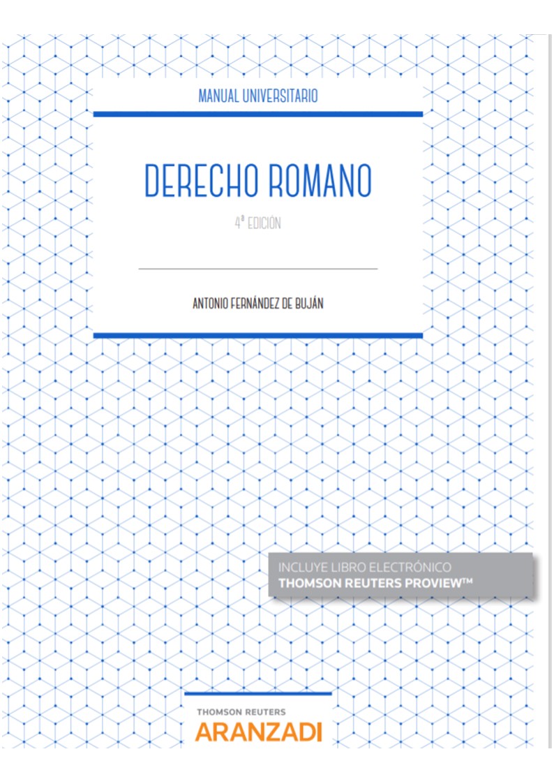 Derecho Romano (Papel + e-book) (9788413450506)