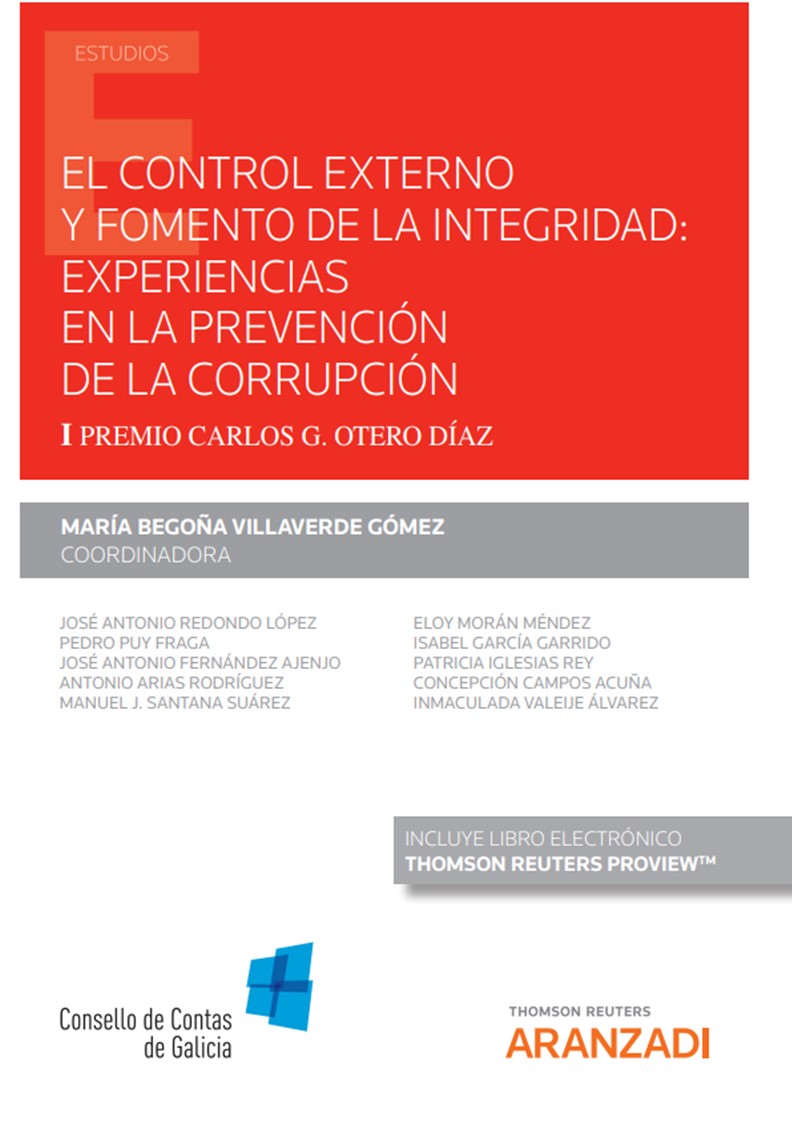 El control externo y fomento de la integridad: experiencias en la prevención de la corrupción (Papel + e-book)   «I Premio Carlos G. Otero Díaz»