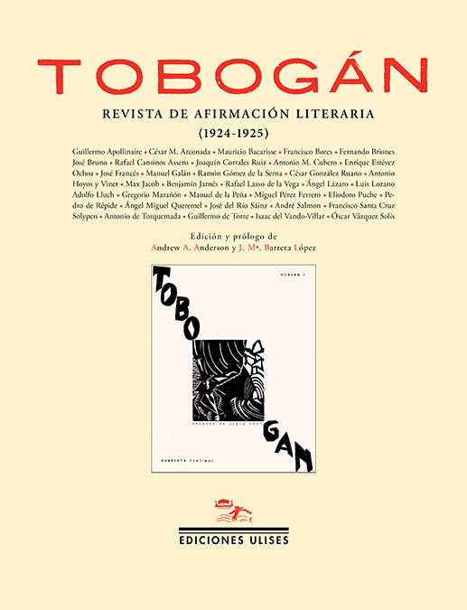 Tobogán   «Revista de afirmación literaria (1924-1925)» (9788416300846)