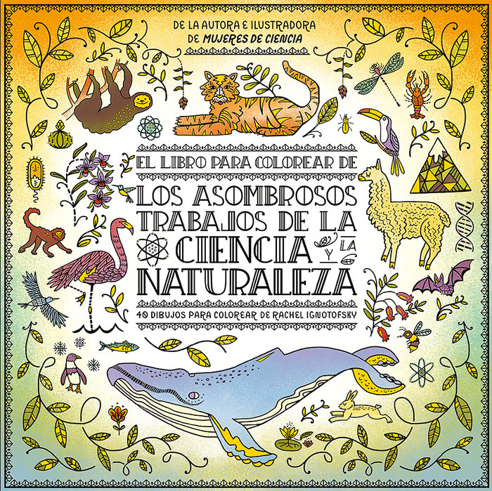 El libro para colorear «de los asombrosos trabajos de la ciencia y la naturaleza»