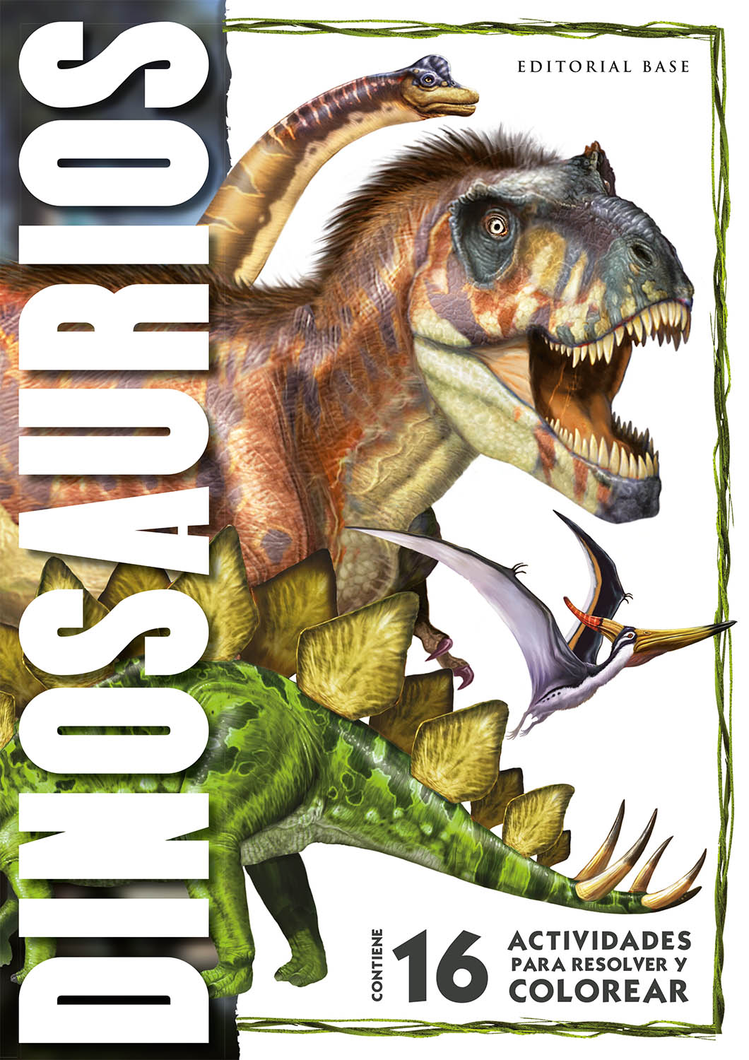 Dinosaurios - 16 actividades para resolver y colorear