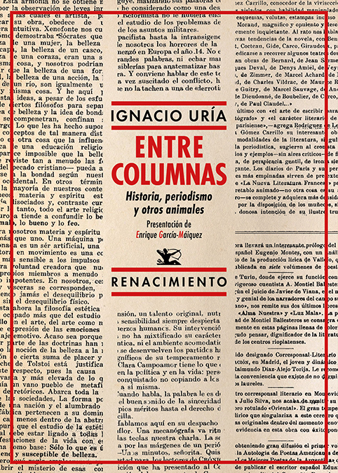 Entre columnas   «Historia, periodismo y otros animales» (9788418387555)