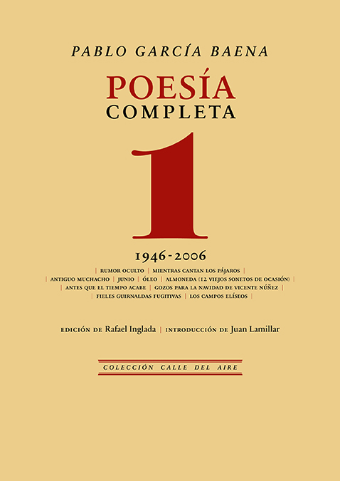 Poesía completa, 1   «1946-2006» (9788418387869)