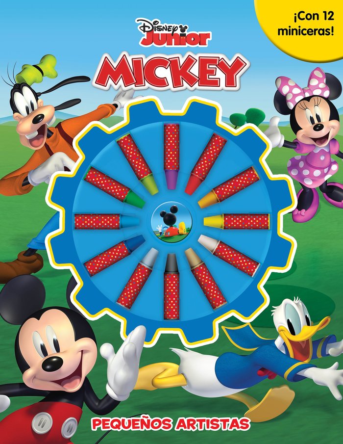 Mickey. Pequeños artistas   «¡Con 12 miniceras!»