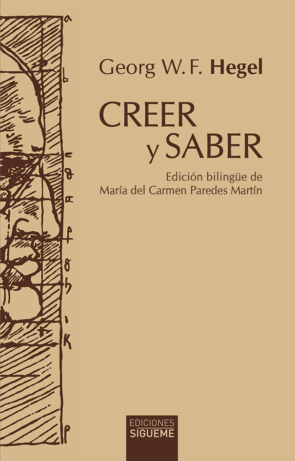 Creer y saber «Edición bilingüe de María del Carmen Paredes Martín»