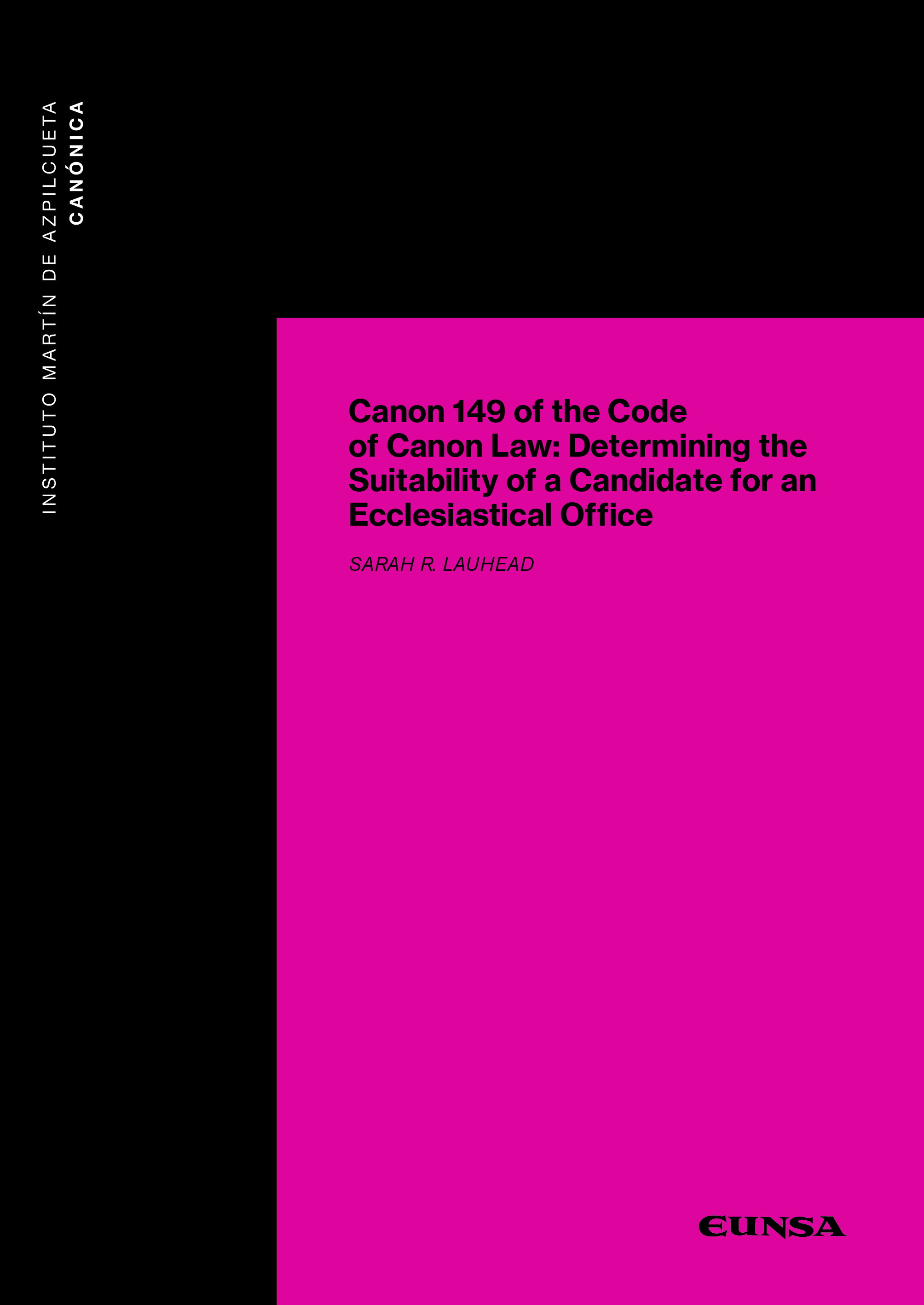 CANON 149 OF THE CODE OF CANON LAW