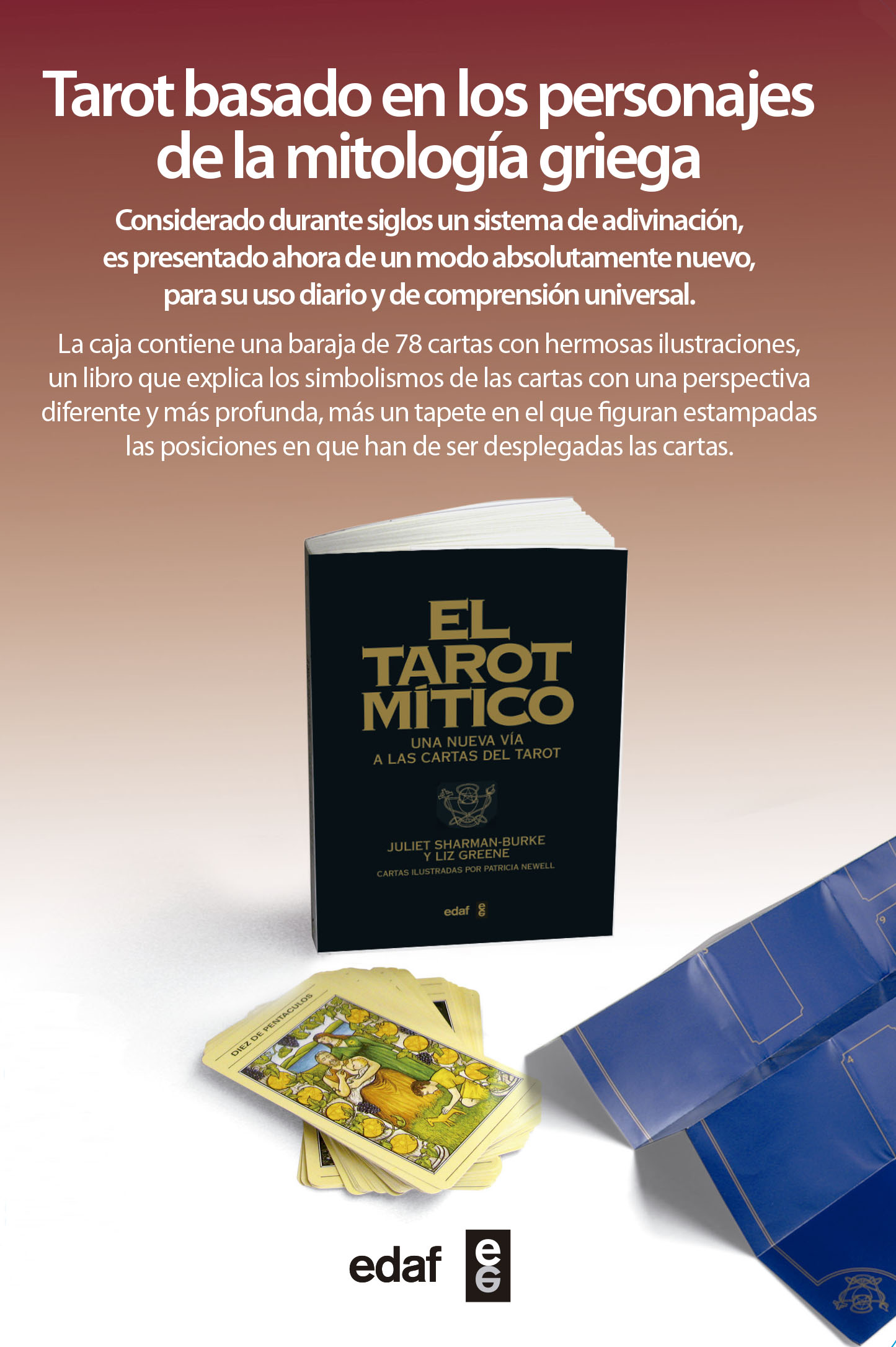 El tarot mítico (Libro y cartas)   «Una nueva vía a las cartas del Tarot» (9788441428485)