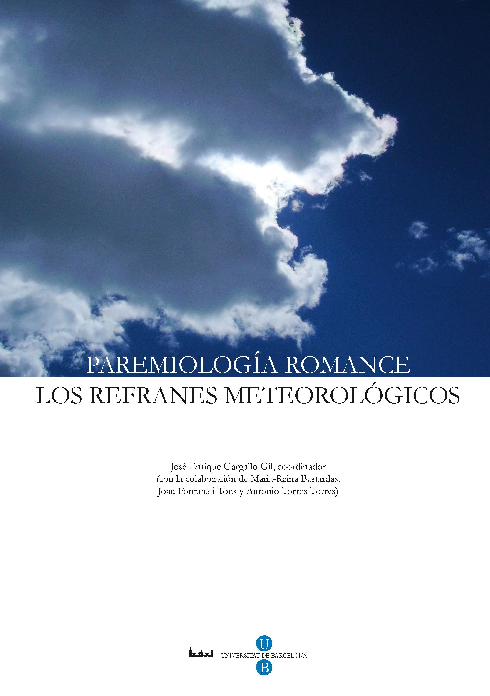 Paremiología romance: Los refranes meteorológicos (9788447534548)