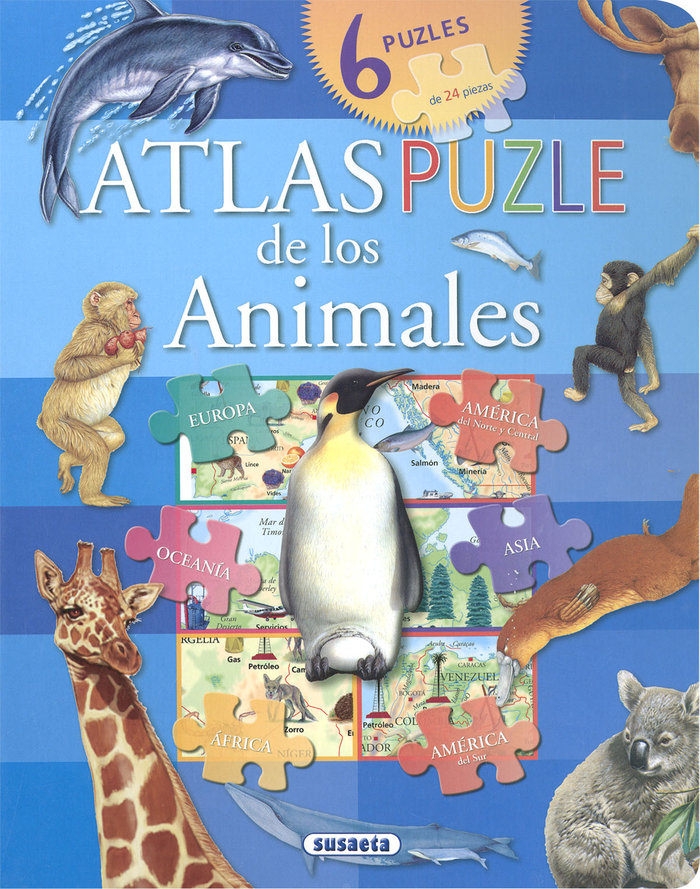 ATLAS PUZLE DE LOS ANIMALES (9788467791020)