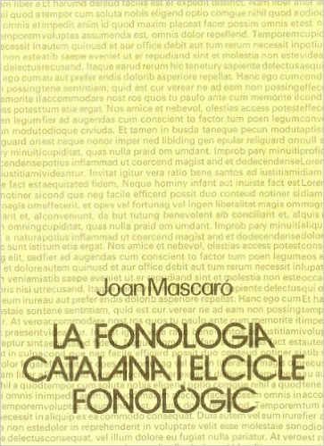 La fonologia catalana, I «El cicle fonològic» (9788474880700)