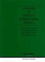 LEGISLACION DE DERECHO INTERNACIONAL PRIVADO 17'ED (9788490451939)