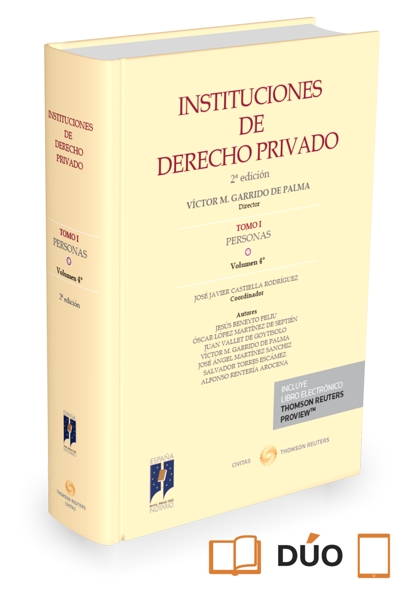 Instituciones de Derecho Privado. Tomo I Personas. Volumen 4º (Papel + e-book) (9788491359296)