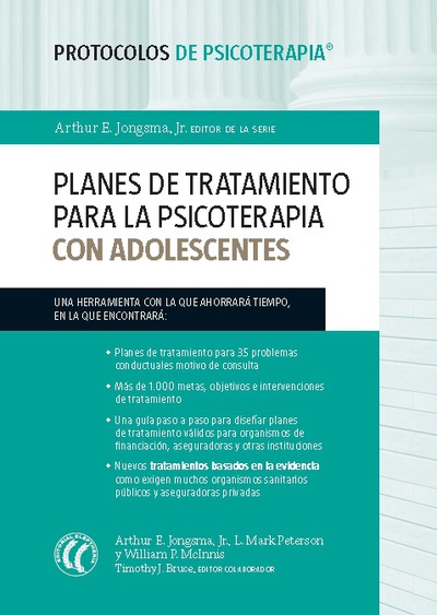 PLANES DE TRATAMIENTO PARA LA PSICOTERAPIA CON ADOLESCENTES (9788494025075)