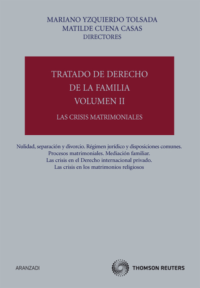 Tratado de Derecho de la Familia (Volumen II) - Las crisis matrimoniales (9788499030234)