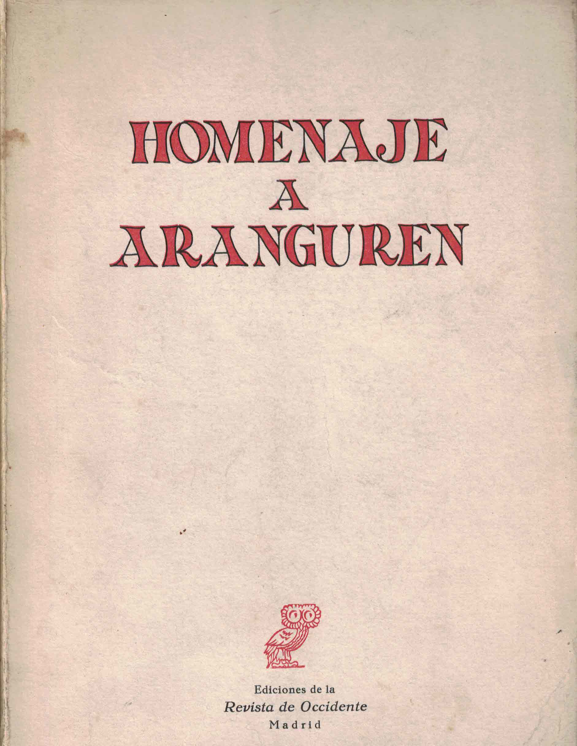 Homenaje a Aranguren (PAQ67366986)