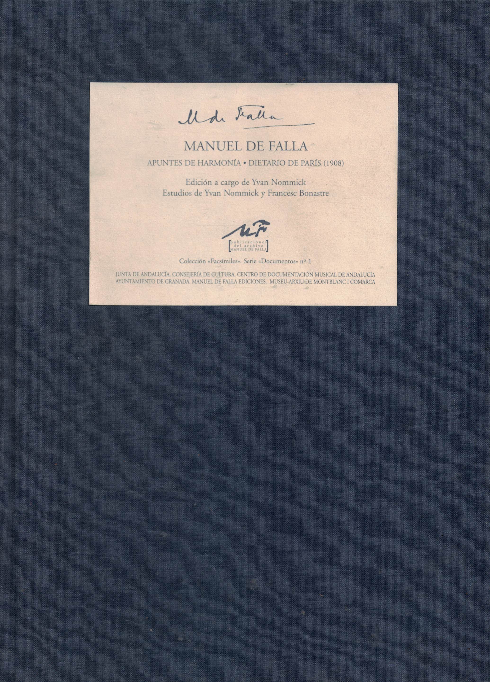 Apuntes de Harmonía - Dietario de París (1908)