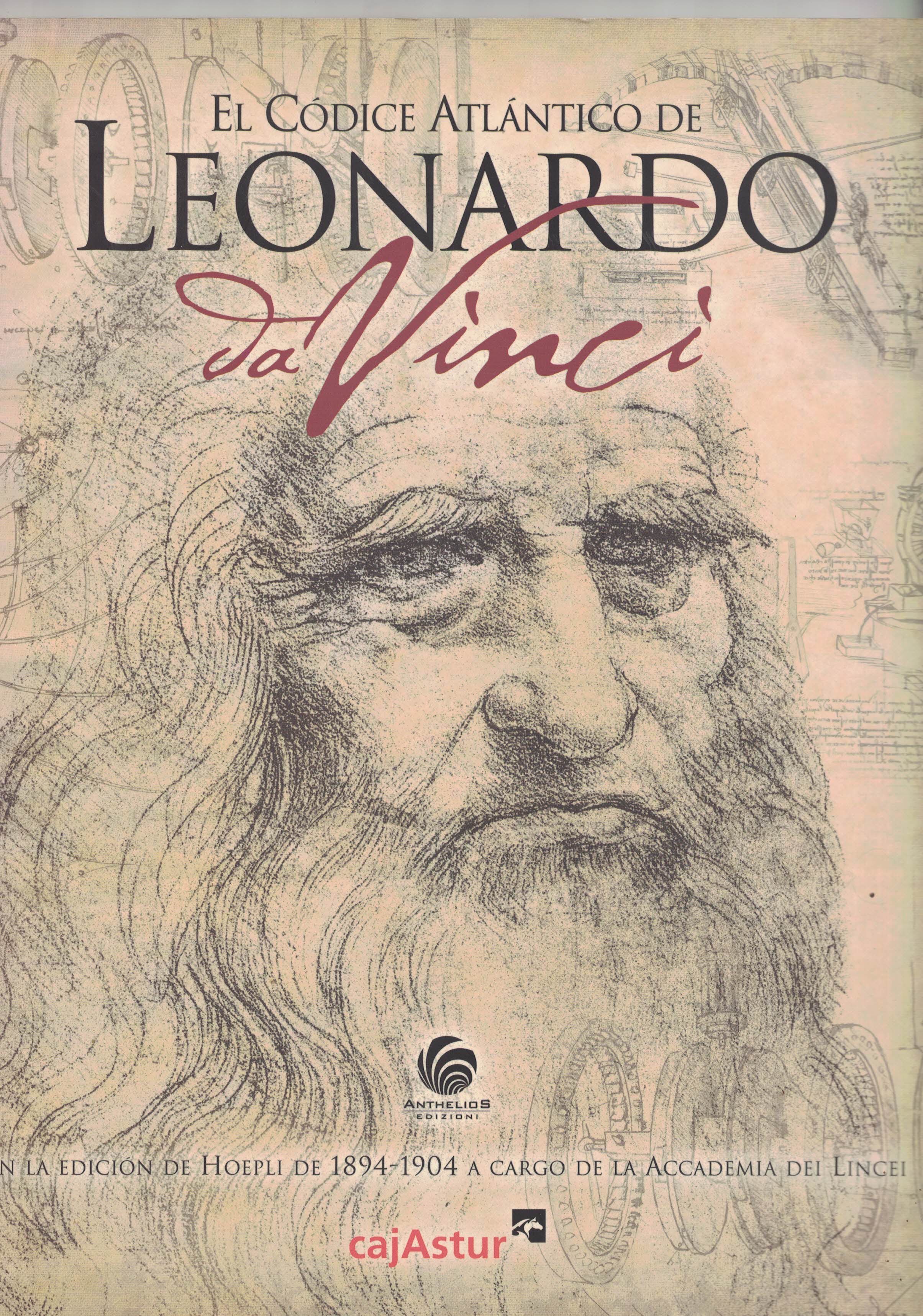 El Códice Atlántico de Leonardo da Vinci en la edición de Hoepli de 1894-1904 a cargo de la Accademia del Lincei